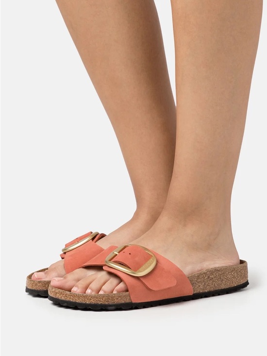 Birkenstock Shoes - Birkenstock Madrid Big Buckle Mars Red Nubuck Leather Size 39 EU or 8-8.5 US